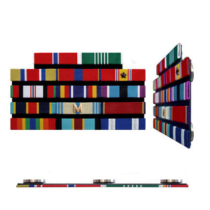 Magnet-Back 1/8-Inch Spaced - Standard Configuration Thin Ribbon Rack Ribbons 