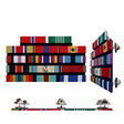 Pin-Back 1/8- Inch Spaced - Standard Configuration Thin Ribbon Rack Ribbons 