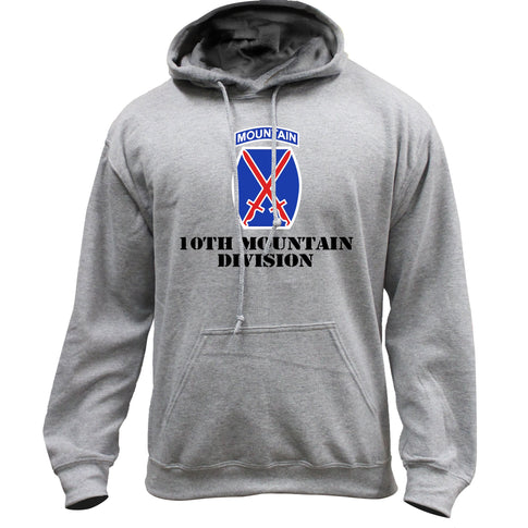 Army 10th Mountain Division Full Color Pullover Hoodie