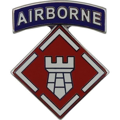 20th Engineer Brigade With Airborne Tab Combat Service Identification Badge Army CSIBs 