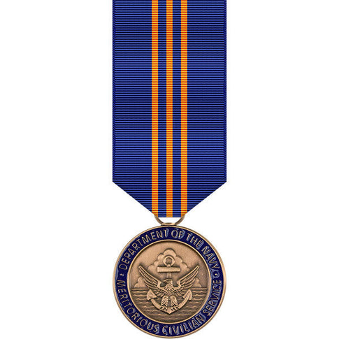 Navy Meritorious Civilian Service Award Miniature Medal