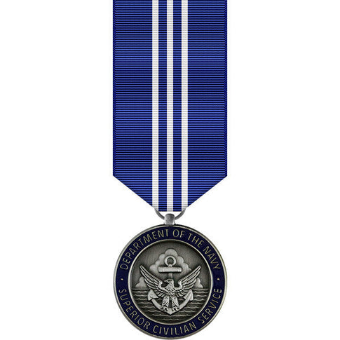 Navy Superior Civilian Service Award Miniature Medal