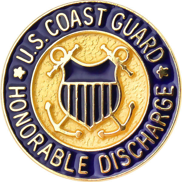 Coast Guard Honorable Discharge Lapel Pin Lapel Pins 