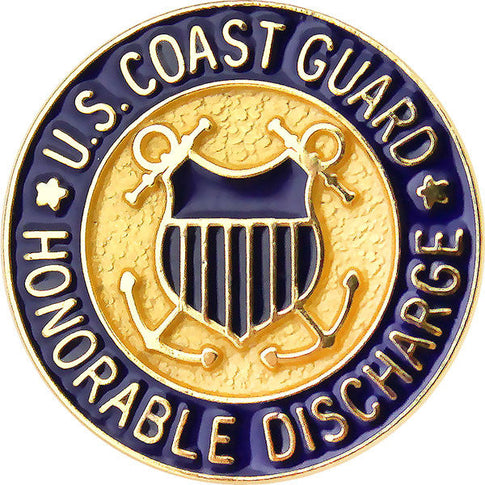 Coast Guard Honorable Discharge Lapel Pin