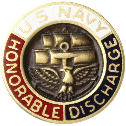 Navy Honorable Discharge Lapel Pin