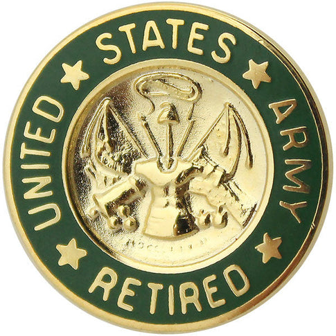 Army Retired Lapel Pin