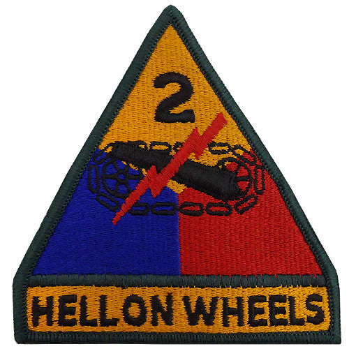 2nd Armored Division Class A Patch Patches and Service Stripes 