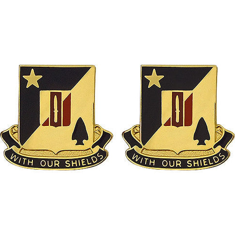 2nd Combined Arms Battalion, 5th Brigade, 1st Armored Division Unit Crest (With Our Shields) - Sold in Pairs