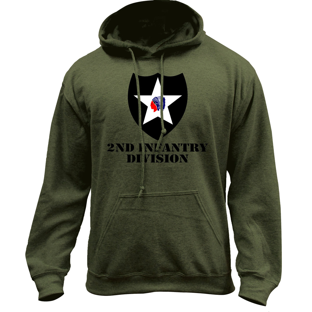 2nd Infantry Division Full Color Pullover Hoodie Hoodie 37.611