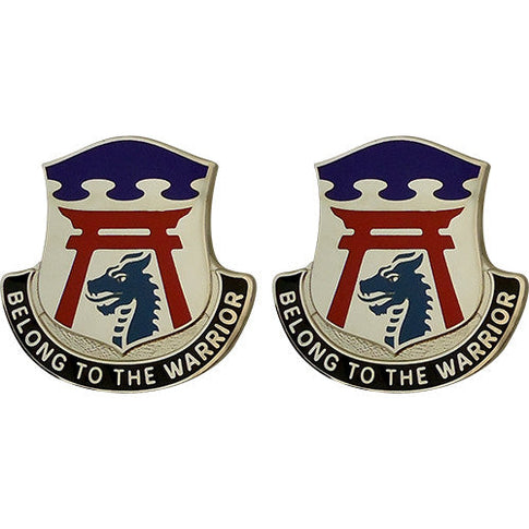 Special Troops Battalion, 3rd Brigade, 101st Airborne Division Unit Crest (Belong to the Warrior) - Sold in Pairs