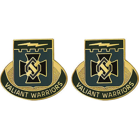 Special Troops Battalion, 3rd Brigade, 1st Infantry Division Unit Crest (Valiant Warriors) - Sold in Pairs