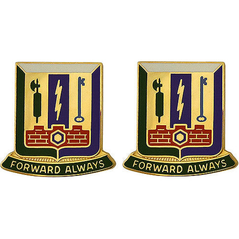 Special Troops Battalion, 3rd Brigade Combat Team, 1st Armored Division Unit Crest (Forward Always) - Sold in Pairs
