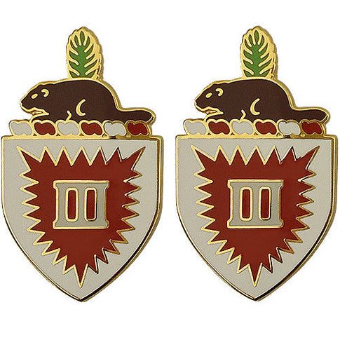3rd Engineer Battalion Unit Crest (No Motto) - Sold in Pairs