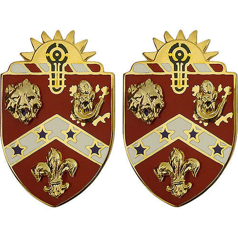 3rd Field Artillery Regiment Unit Crest (No Motto) - Sold in Pairs