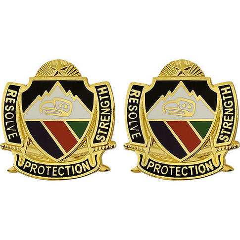 3rd Maneuver Enhancement Brigade Unit Crest (Resolve Protection Strength) - Sold in Pairs