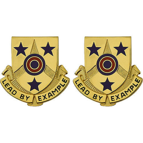3rd NCO Academy Unit Crest (Lead By Example) - Sold in Pairs