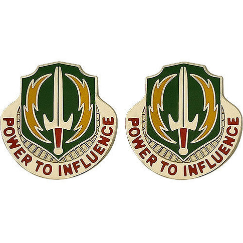 3rd Psychological Operations Battalion Unit Crest (Power to Influence) - Sold in Pairs
