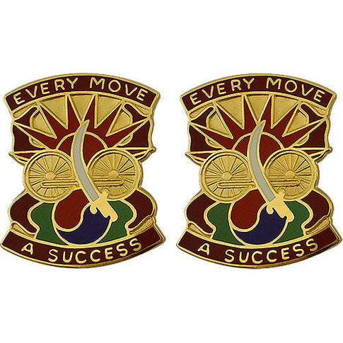 3rd Transportation Brigade Unit Crest (Every Move A Success) - Sold in Pairs