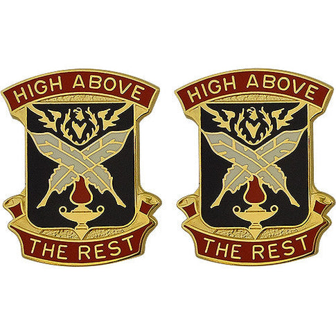 4th Adjutant General Battalion Unit Crest (High Above the Rest) - Sold in Pairs