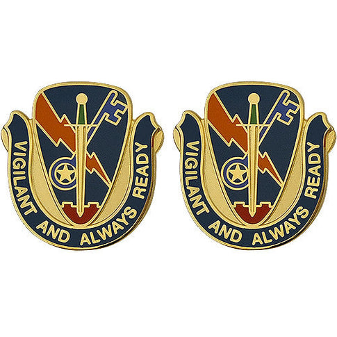 Special Troops Battalion, 4th Brigade, 1st Cavalry Division Unit Crest (Vigilant and Always Ready) - Sold in Pairs