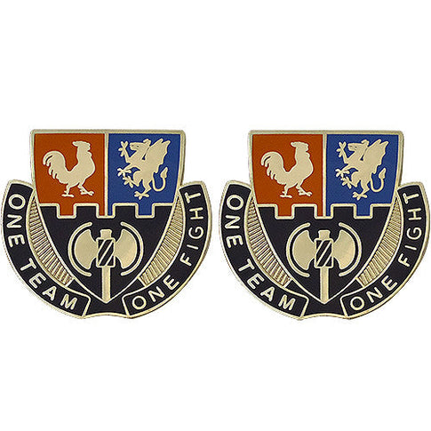Special Troops Battalion, 4th Brigade, 3rd Infantry Division Unit Crest (One Team One Fight) - Sold in Pairs