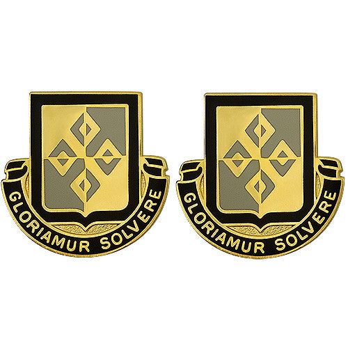 4th Finance Battalion Unit Crest (Gloriamur Solvere) Army Unit Crests 