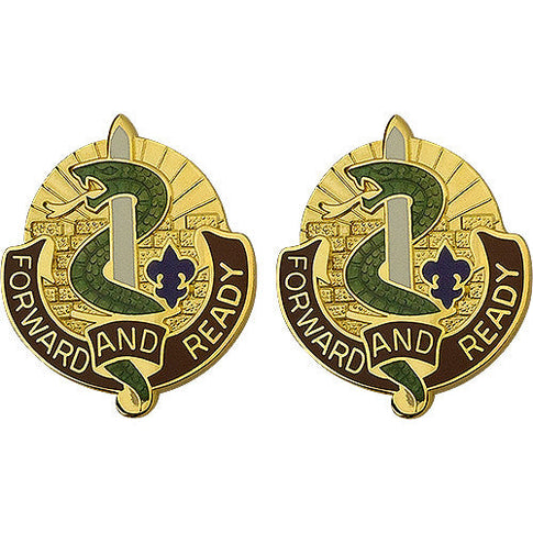 4th Medical Brigade Unit Crest (Forward and Ready) - Sold in Pairs