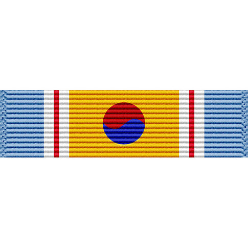 Republic of Korea (ROK) Korean War Service Medal Thin Ribbon (with Device)