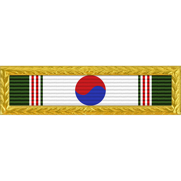 Republic of Korea Presidential Unit Citation - Thin Ribbon with Navy Frame Ribbons 