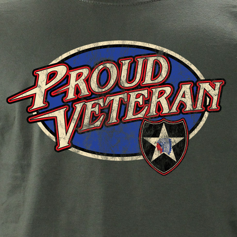 Proud Vet 2nd infantry Tshirt Shirts 