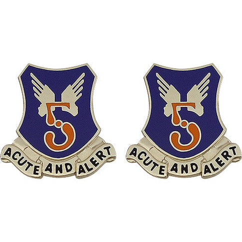 5th Aviation Battalion Unit Crest (Acute and Alert) - Sold in Pairs