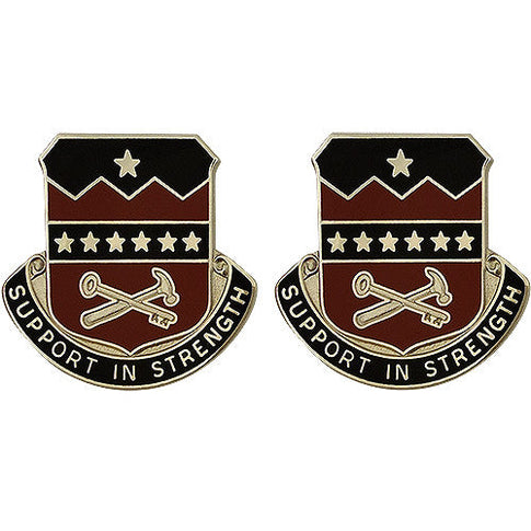 Support Battalion, 5th Brigade Combat Team, 1st Armored Division Unit Crest (Support in Strength) - Sold in Pairs