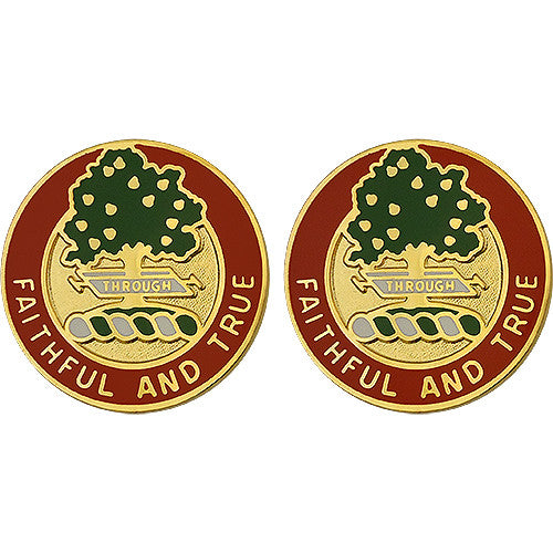 5th Field Artillery Regiment Unit Crest (Through Faithful and True) Army Unit Crests 