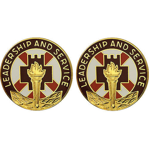 5th Medical Brigade Unit Crest (Leadership and Service) - Sold in Pairs