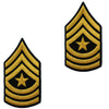 Army Class A (Gold on Green) Enlisted Rank - Male Size Rank 6520 SGM-M