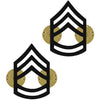 Army Subdued Black Metal Rank - Enlisted and Officer Rank 6606