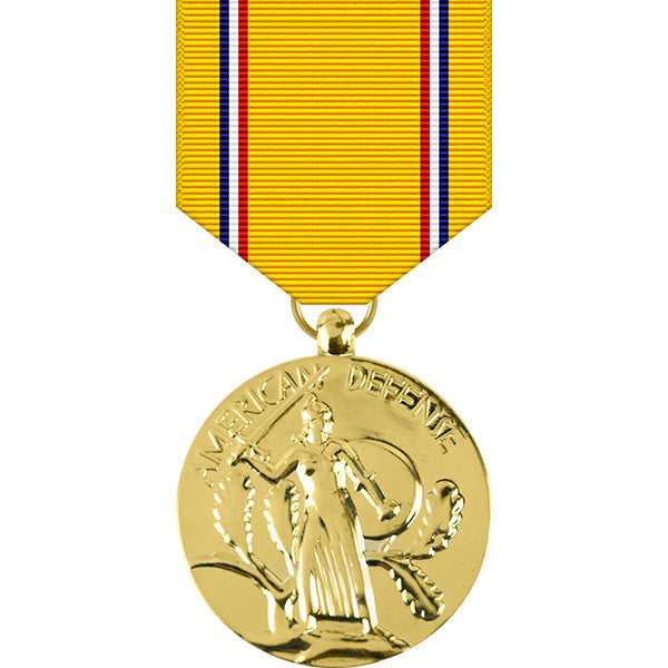 American Defense Anodized Medal - WW II Military Medals 