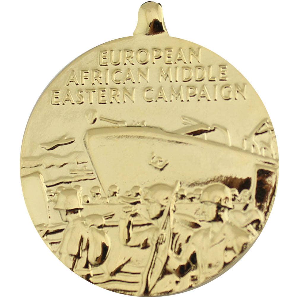 European - African - Middle Eastern Campaign Anodized Medal Military Medals 