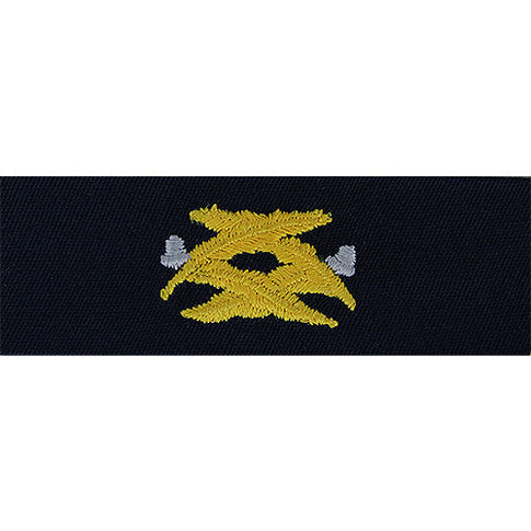 Navy Civil Engineer Embroidered Coverall Collar Device