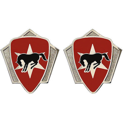 6th Cavalry Brigade Unit Crest (No Motto) - Sold in Pairs