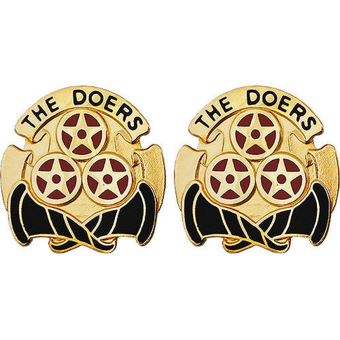 6th Transportation Battalion Unit Crest (The Doers) - Sold in Pairs