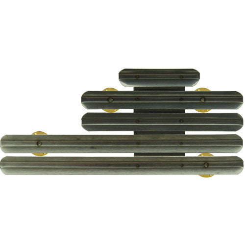 Staggered-Right Center-Top Ribbon Mount - 11 Ribbon Ribbon and Medal Mounts 