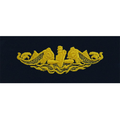 Navy Submarine Warfare Embroidered Coverall Breast Insignias Patches and Service Stripes 70048
