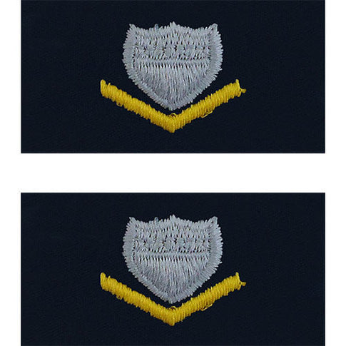 Coast Guard Embroidered Collar Insignia Rank - Enlisted and Officer