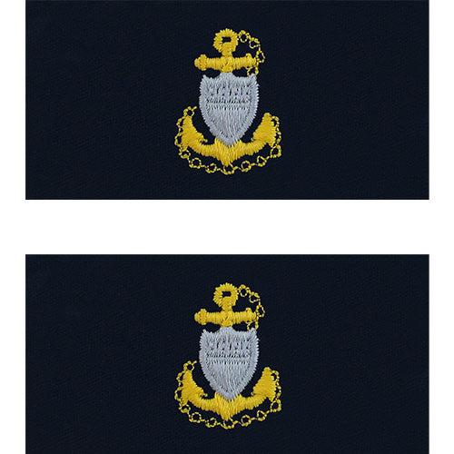 Coast Guard Embroidered Collar Insignia Rank - Enlisted and Officer Rank 70052
