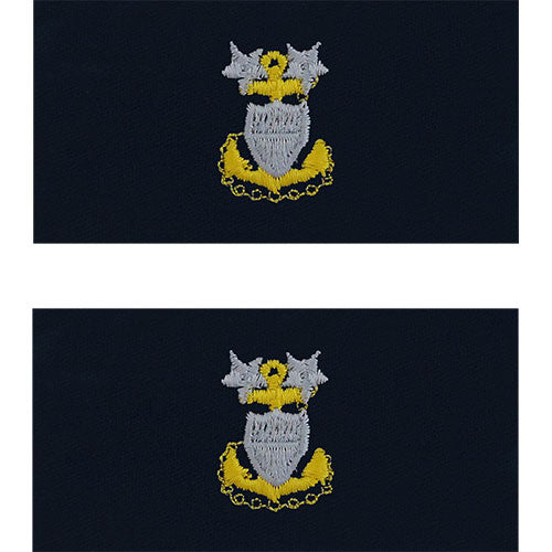 Coast Guard Embroidered Collar Insignia Rank - Enlisted and Officer Rank 70054