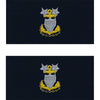 Coast Guard Embroidered Collar Insignia Rank - Enlisted and Officer Rank 70054