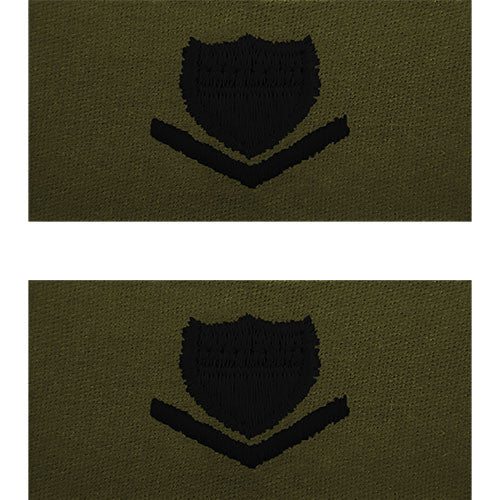 Coast Guard Embroidered Subdued Collar Insignia Enlisted Rank Rank 70061