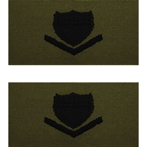 Coast Guard Embroidered Subdued Collar Insignia Enlisted Rank