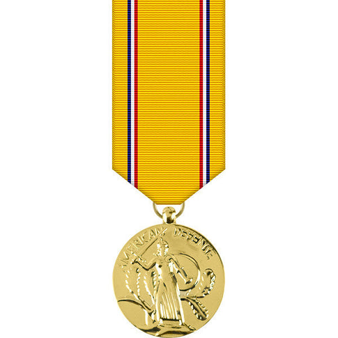 American Defense Anodized Miniature Medal - WW II